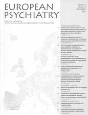 European Psychiatry Volume 9 - Issue 8 -