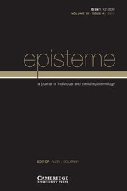 Episteme Volume 10 - Issue 4 -