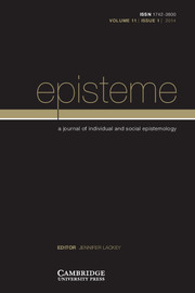 Episteme Volume 11 - Issue 1 -