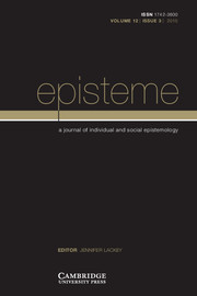 Episteme Volume 12 - Issue 3 -