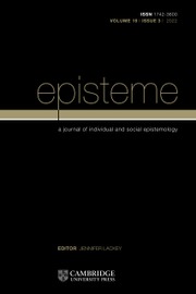 Episteme Volume 19 - Issue 3 -