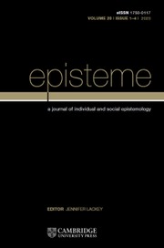 Episteme Volume 20 - Issue 1 -