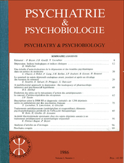 European Psychiatry Volume 1 - Issue 1 -