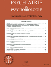 European Psychiatry Volume 2 - Issue 2 -