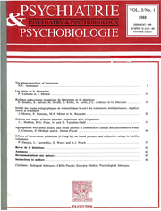 European Psychiatry Volume 3 - Issue 1 -