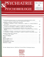 European Psychiatry Volume 3 - Issue 6 -