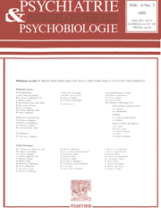 European Psychiatry Volume 4 - Issue 3 -