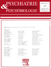 European Psychiatry Volume 5 - Issue 3 -