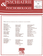 European Psychiatry Volume 5 - Issue 6 -