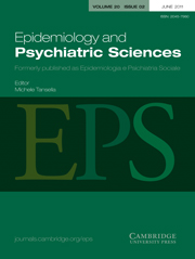 Epidemiology and Psychiatric Sciences Volume 20 - Issue 2 -