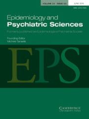 Epidemiology and Psychiatric Sciences Volume 24 - Issue 3 -