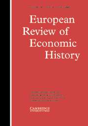 European Review of Economic History Volume 10 - Issue 1 -