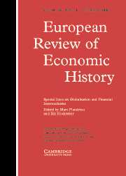European Review of Economic History Volume 10 - Issue 3 -