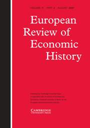 European Review of Economic History Volume 11 - Issue 2 -