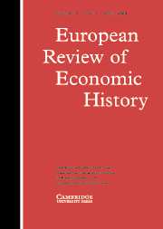European Review of Economic History Volume 8 - Issue 1 -