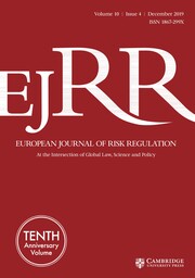 European Journal of Risk Regulation Volume 10 - Issue 4 -  Symposium on European Union Governance of Health Crisis and Disaster Management
