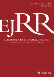 European Journal of Risk Regulation Volume 13 - Issue 2 -