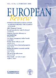 European Review Volume 12 - Issue 1 -