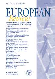 European Review Volume 12 - Issue 2 -