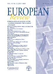 European Review Volume 12 - Issue 3 -