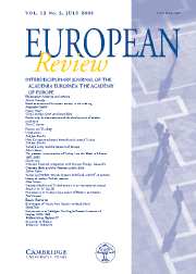 European Review Volume 13 - Issue 3 -