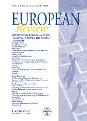 European Review Volume 13 - Issue 4 -
