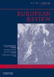European Review Volume 15 - Issue 1 -