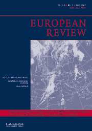 European Review Volume 15 - Issue 2 -