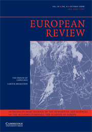 European Review Volume 16 - Issue 4 -