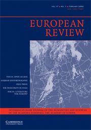 European Review Volume 17 - Issue 1 -