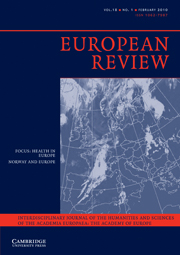 European Review Volume 18 - Issue 1 -