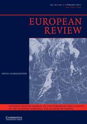European Review Volume 19 - Issue 1 -