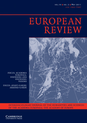European Review Volume 19 - Issue 2 -