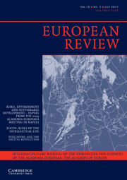 European Review Volume 19 - Issue 3 -