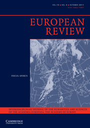 European Review Volume 19 - Issue 4 -