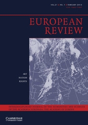 European Review Volume 21 - Issue 1 -