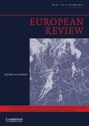 European Review Volume 21 - Issue 4 -