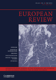 European Review Volume 22 - Issue 2 -