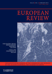 European Review Volume 23 - Issue 1 -