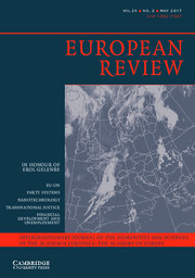 European Review Volume 25 - Issue 2 -
