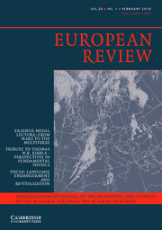 European Review Volume 26 - Issue 1 -