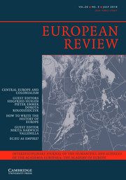 European Review Volume 26 - Issue 3 -