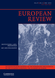 European Review Volume 27 - Issue 2 -