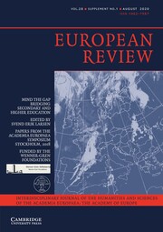 European Review Volume 28 - SymposiumS1 -  Mind the Gap Bridging Secondary and Higher Education