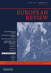 European Review Volume 29 - Issue 1 -