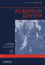European Review Volume 29 - Issue 6 -