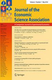 Journal of the Economic Science Association Volume 2 - Issue 1 -