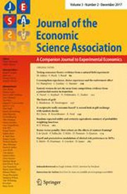 Journal of the Economic Science Association Volume 3 - Issue 2 -