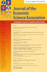 Journal of the Economic Science Association Volume 5 - Issue 2 -