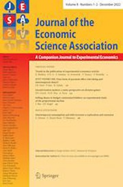 Journal of the Economic Science Association Volume 8 - Issue 1-2 -